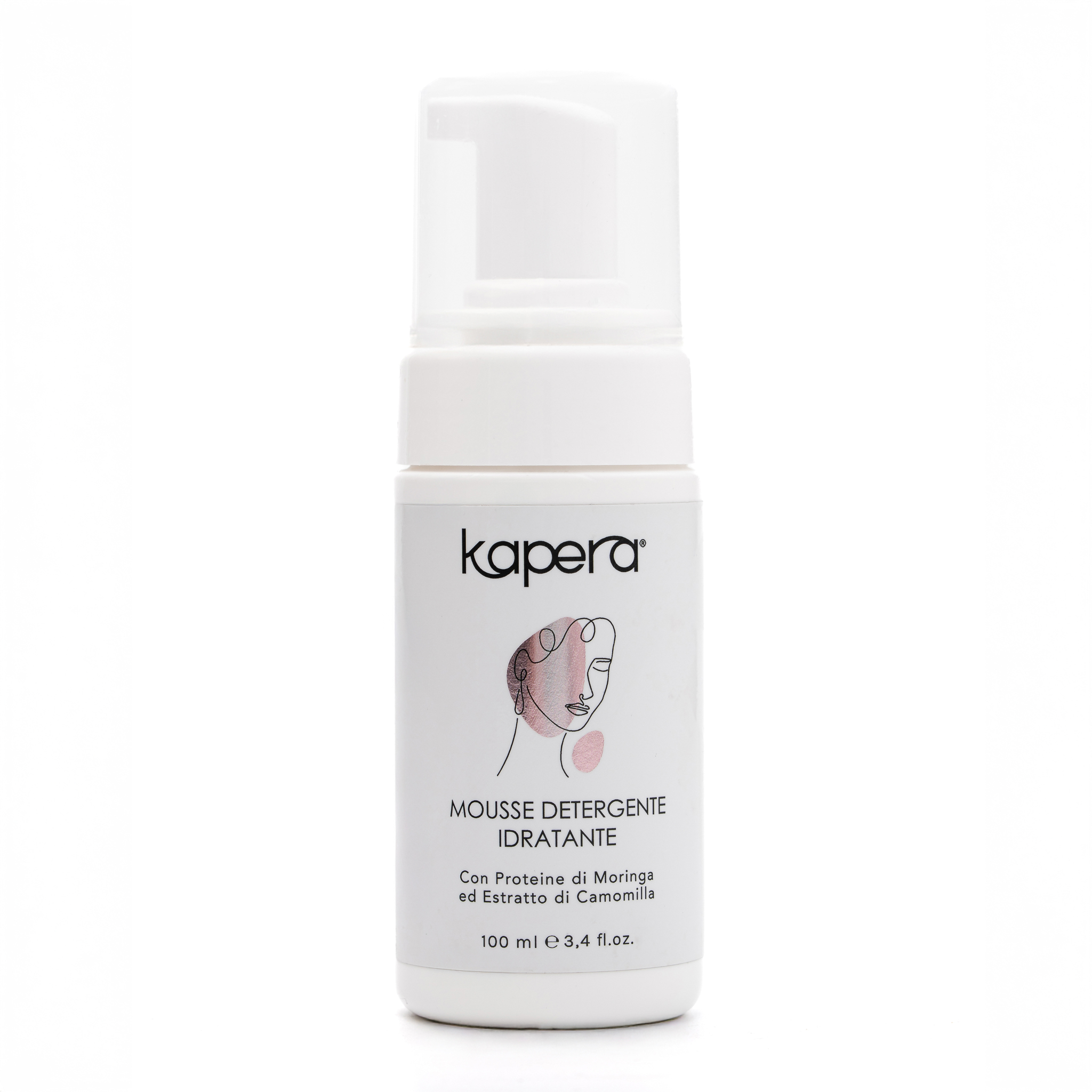 Mousse detergente idratante